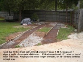 Concrete pad #1