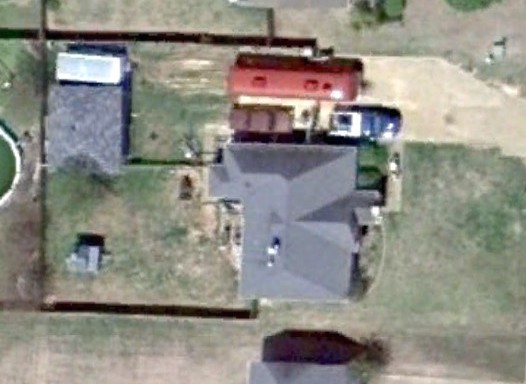 overhead view of my house