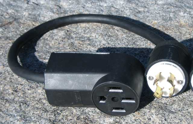 14-50R to 3-phase, 208-volt twist-to-lock